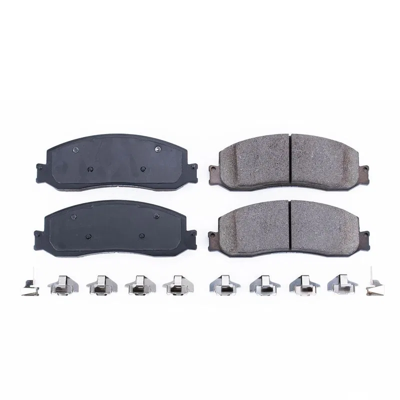 17-1631 – POWERSTOP Brake Pad, FMSI Number D1631 Ceramic Brake Pads Set Of 4 With Premium Stainless Steel Hardware